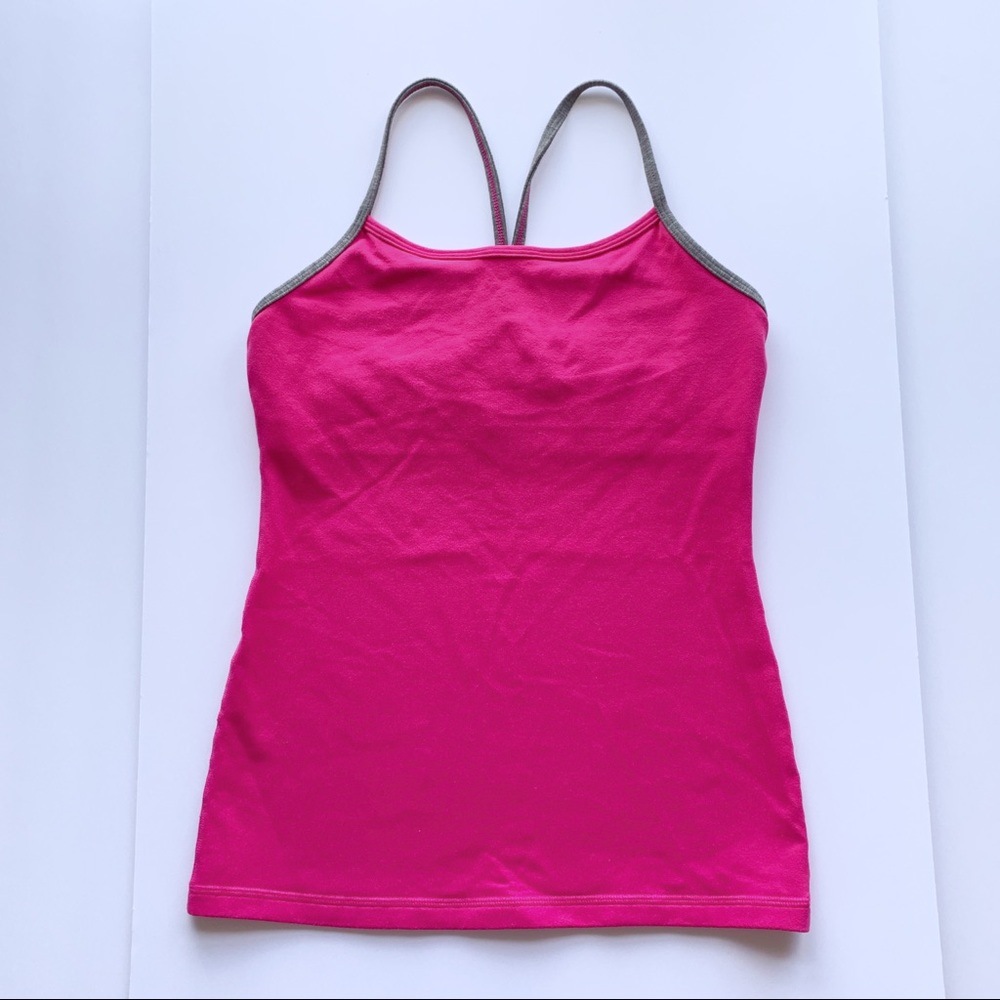 Lululemon power Y tank hot pink